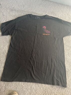 Cove Black Short-Sleeve Tee with Neon Chest Graphic